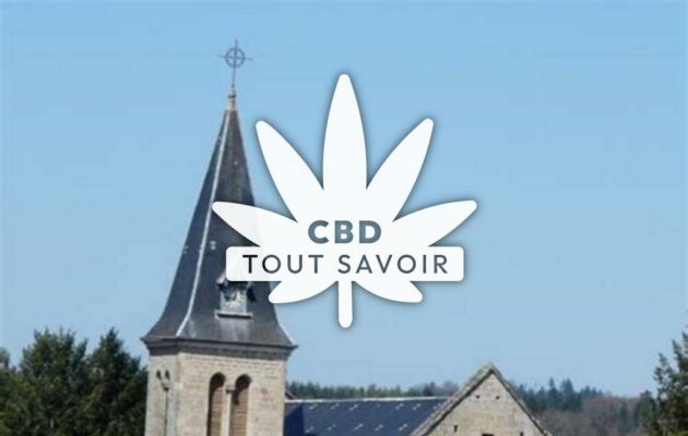 Village à Le-Peyrat avec feuille Cannabis CBD