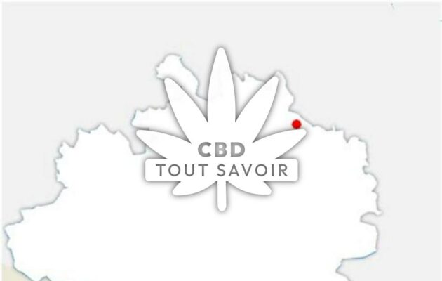 Village à Tremoulet avec feuille Cannabis CBD