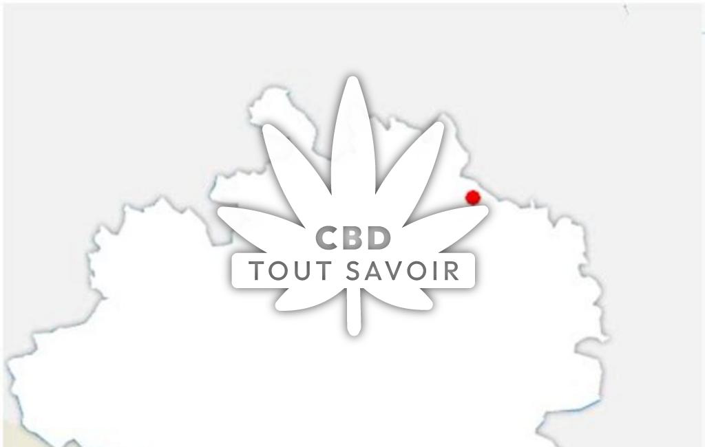 Village à Tremoulet avec feuille Cannabis CBD