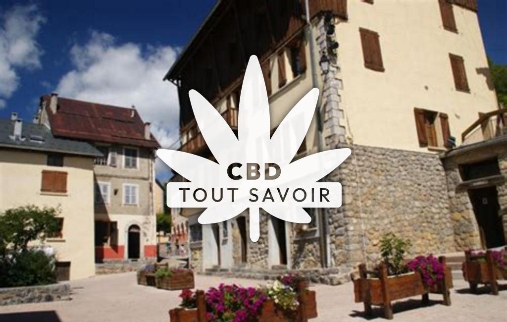 Village à Beuil avec feuille Cannabis CBD