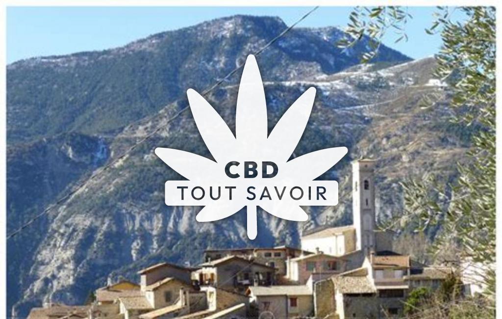 Village à Clans avec feuille Cannabis CBD