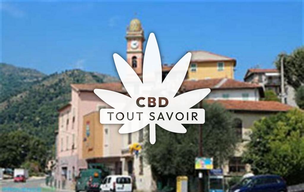 Village à Drap avec feuille Cannabis CBD