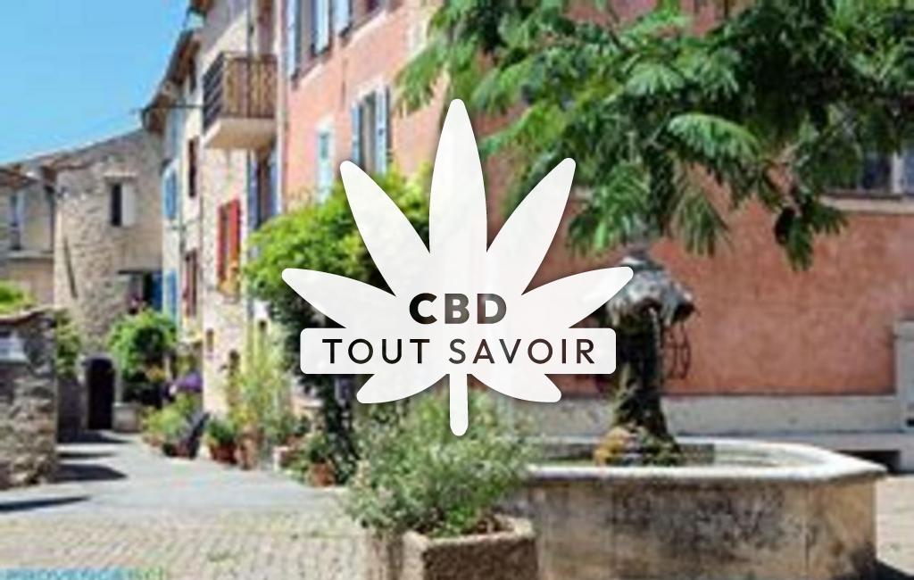 Village à Peymeinade avec feuille Cannabis CBD