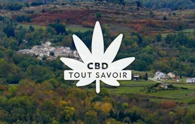 Village à Artigues avec feuille Cannabis CBD