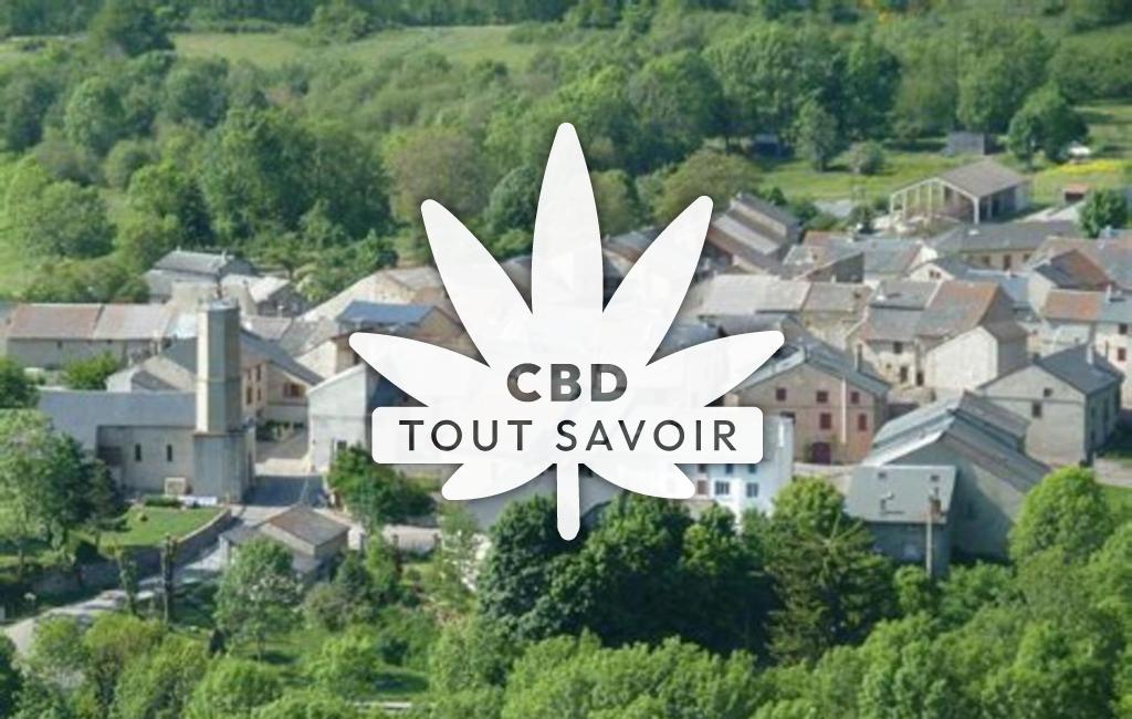 Village à Le-Bousquet avec feuille Cannabis CBD