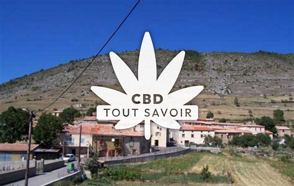 Village à Le-Clat avec feuille Cannabis CBD