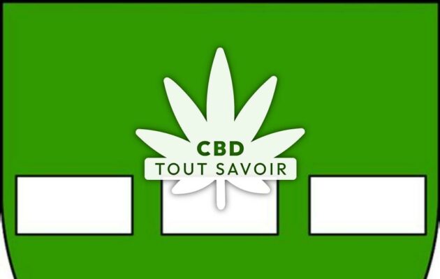 Village à Marsa avec feuille Cannabis CBD