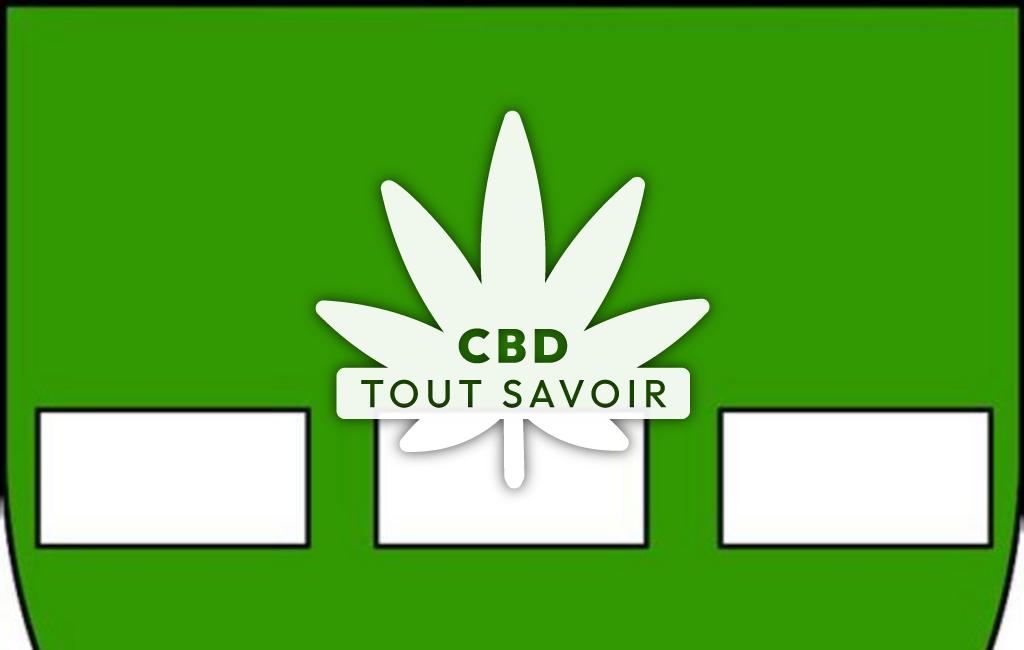 Village à Marsa avec feuille Cannabis CBD