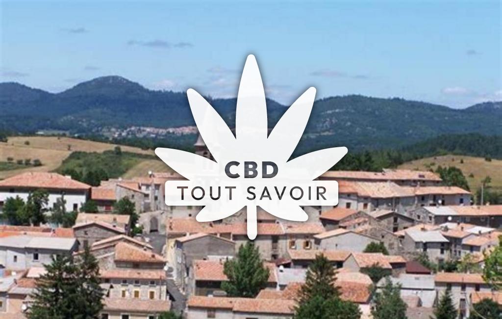 Village à Rodome avec feuille Cannabis CBD