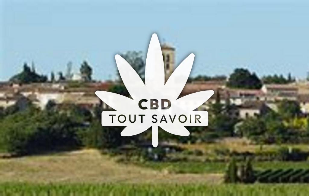 Village à Carlipa avec feuille Cannabis CBD