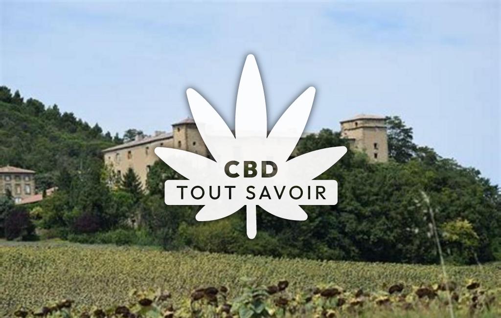 Village à La-Serpent avec feuille Cannabis CBD