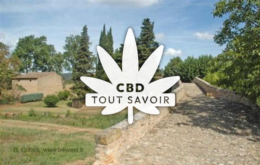 Village à Serres avec feuille Cannabis CBD