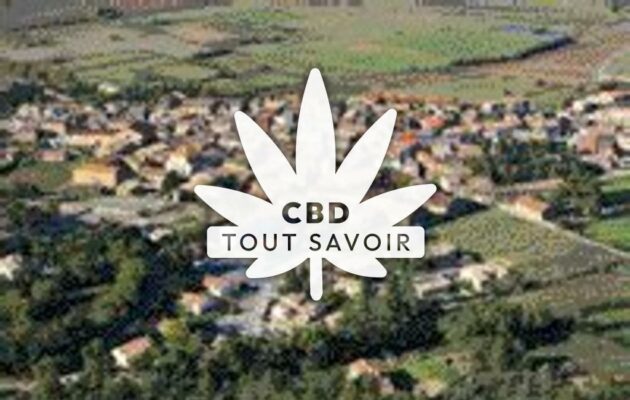 Village à Escales avec feuille Cannabis CBD