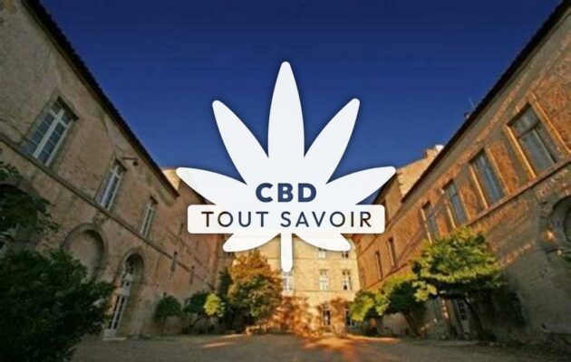 Village à Luc-sur-Orbieu avec feuille Cannabis CBD