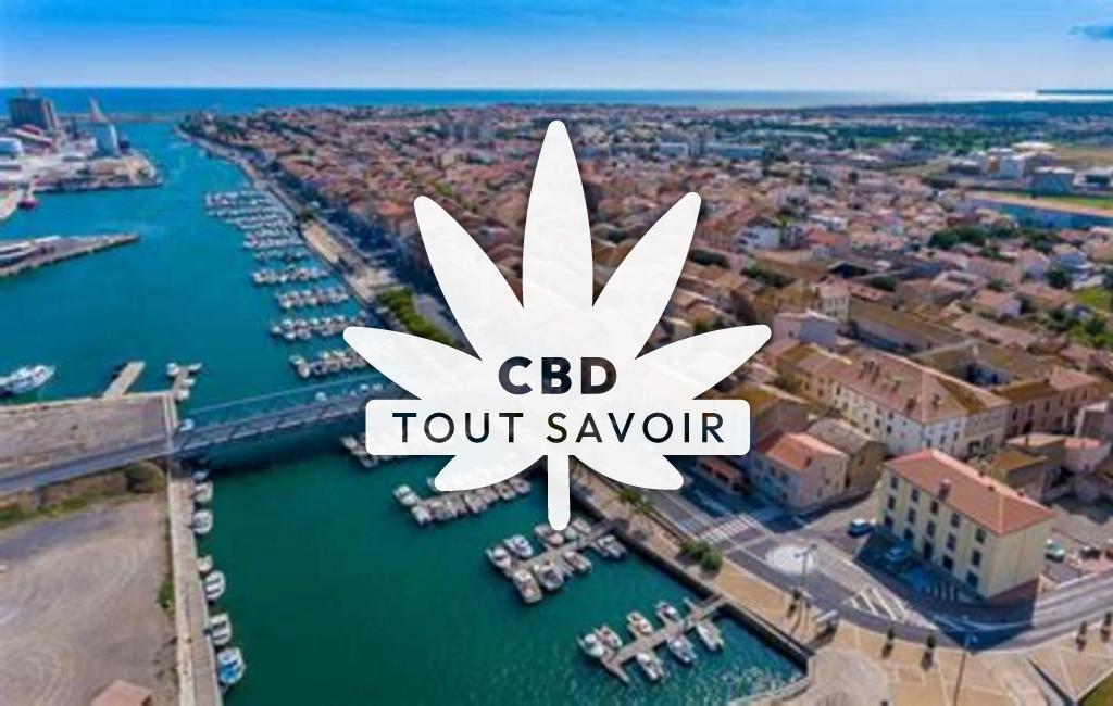 Village à Port-la-Nouvelle avec feuille Cannabis CBD