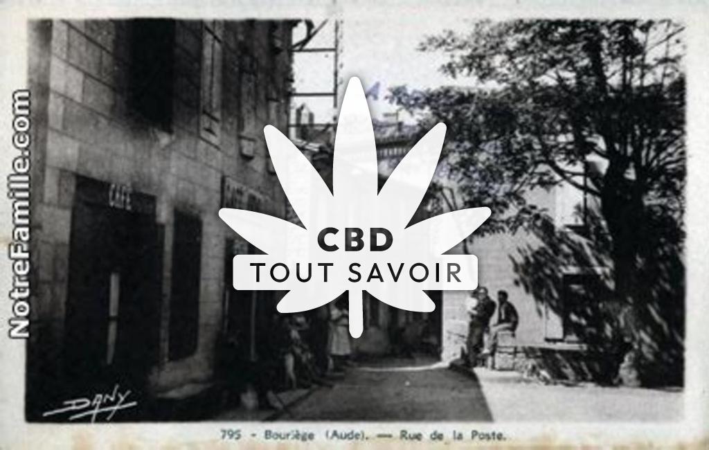 Village à Bouriege avec feuille Cannabis CBD