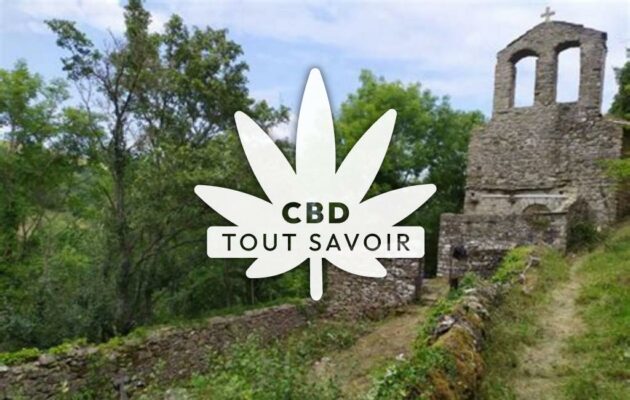 Village à Bourigeole avec feuille Cannabis CBD