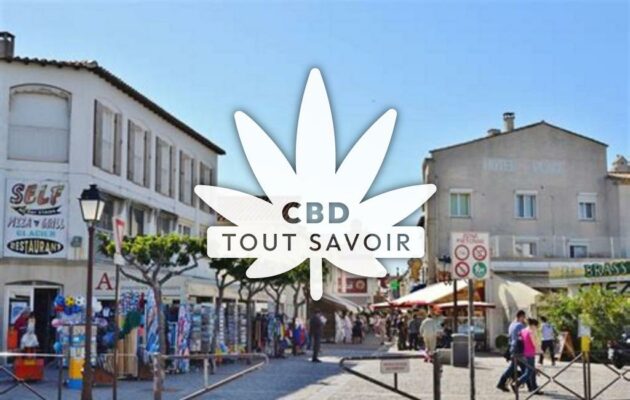 Village à FeSaintes-Et-Saint-Andre avec feuille Cannabis CBD