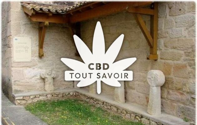 Village à Les-Casses avec feuille Cannabis CBD