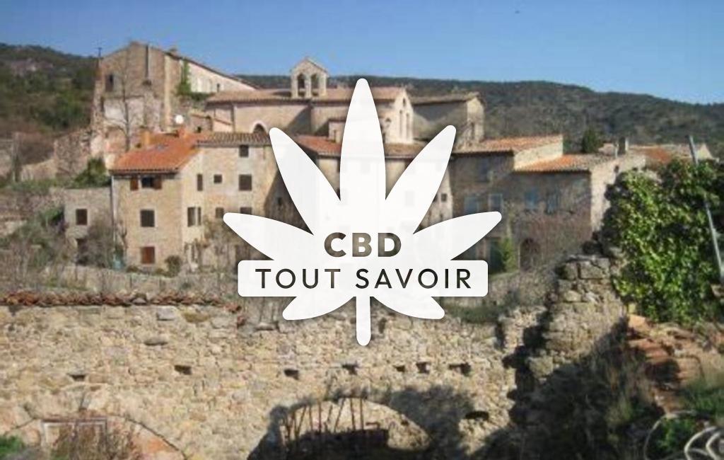 Village à Dernacueillette avec feuille Cannabis CBD