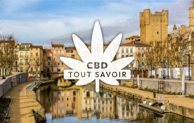 Village à Maisons avec feuille Cannabis CBD