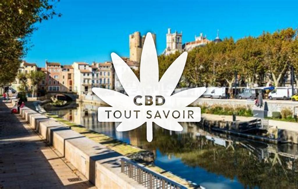 Village à Massac avec feuille Cannabis CBD