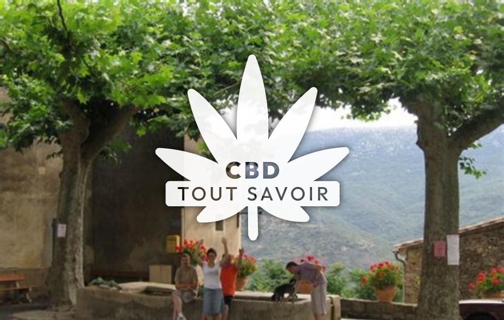 Village à Montgaillard avec feuille Cannabis CBD