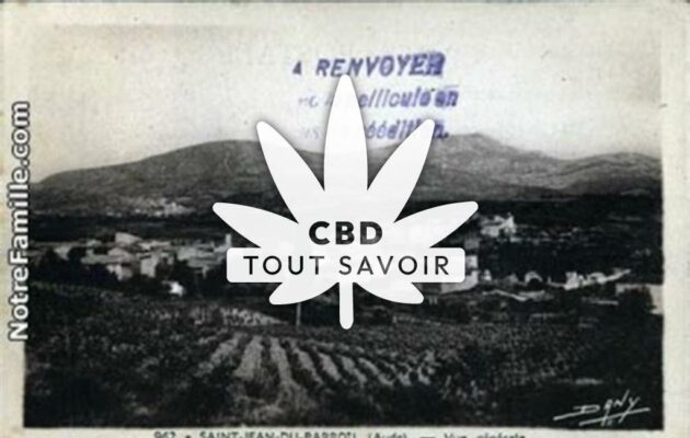 Village à Saint-Jean-de-Barrou avec feuille Cannabis CBD