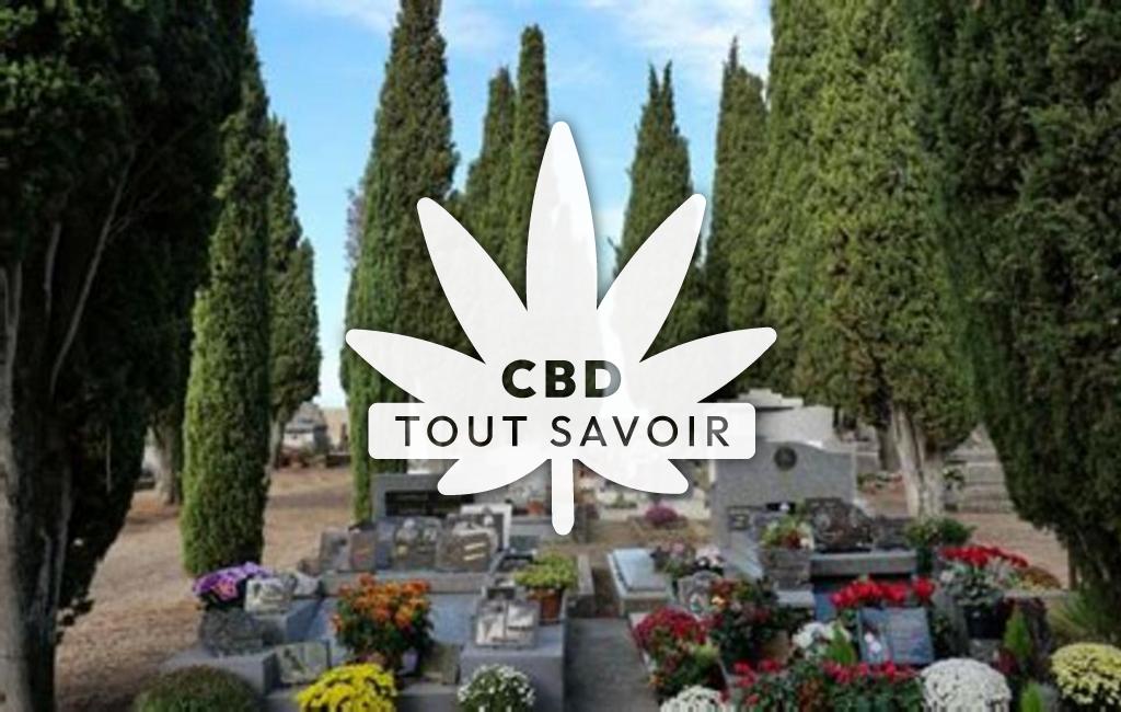 Village à Laprade avec feuille Cannabis CBD