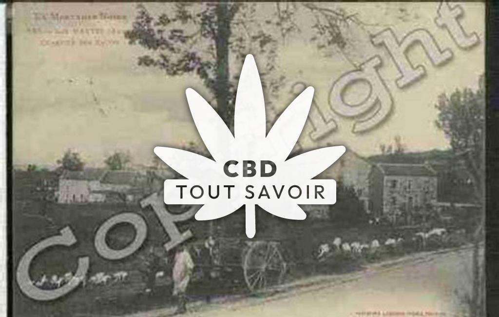 Village à Les-Martys avec feuille Cannabis CBD