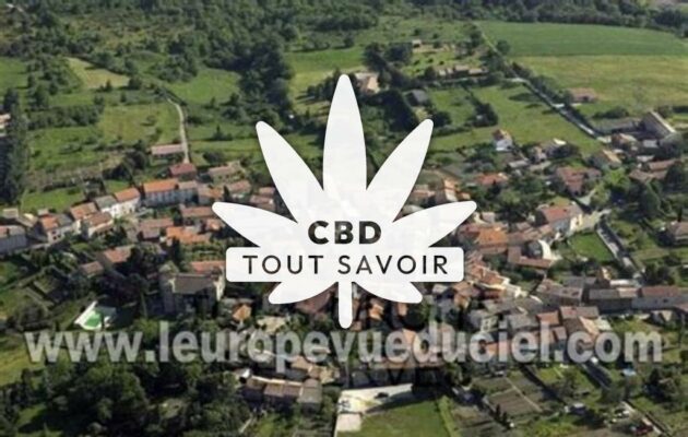 Village à Villardonnel avec feuille Cannabis CBD