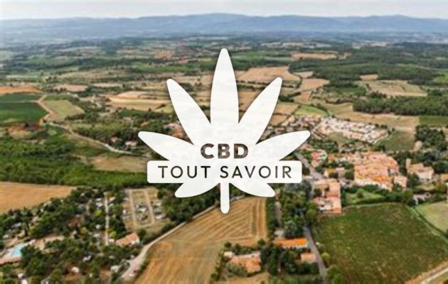 Village à Rustiques avec feuille Cannabis CBD