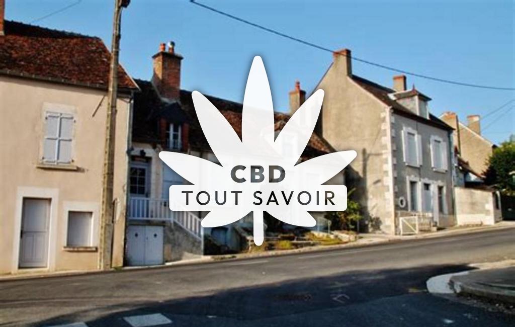 Village à Vinon avec feuille Cannabis CBD