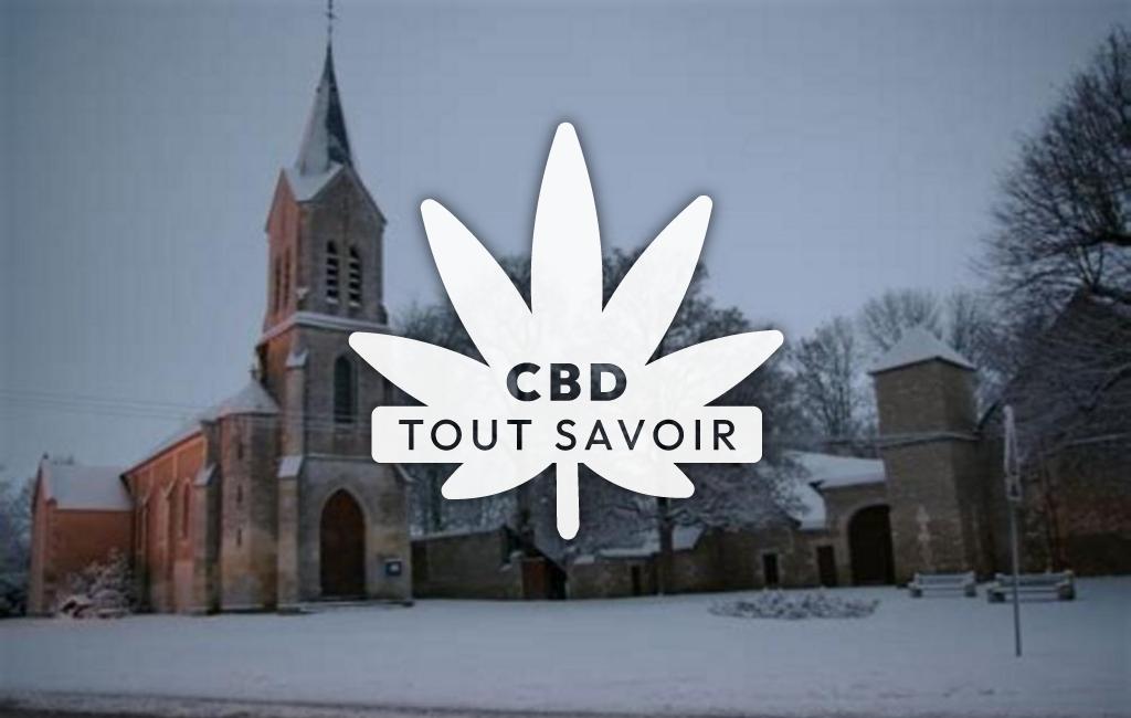 Village à Soye-en-Septaine avec feuille Cannabis CBD